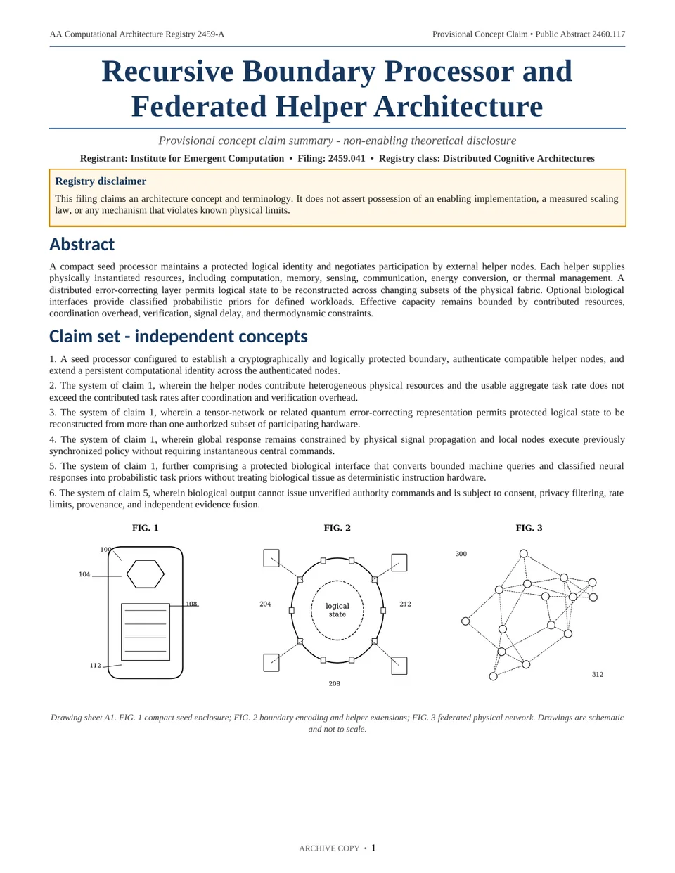 First page of the AA/ARC2 public registry abstract 2459-A